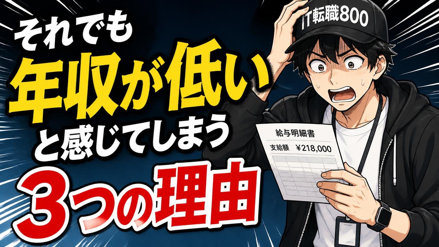 それでも「年収が低い」と感じてしまう3つの理由