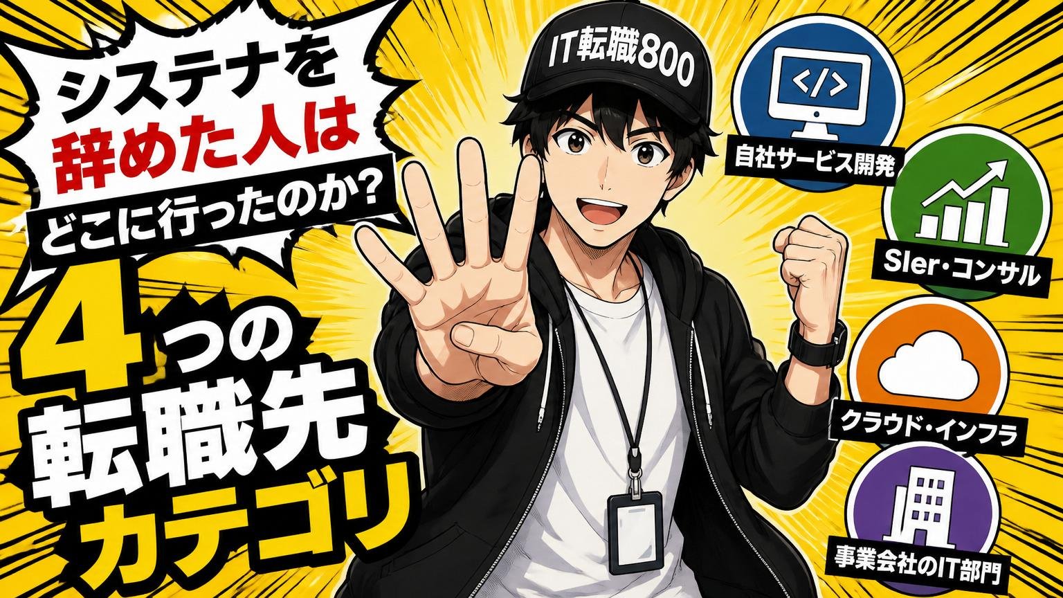 システナを辞めた人はどこに行ったのか？ 4つの転職先カテゴリ