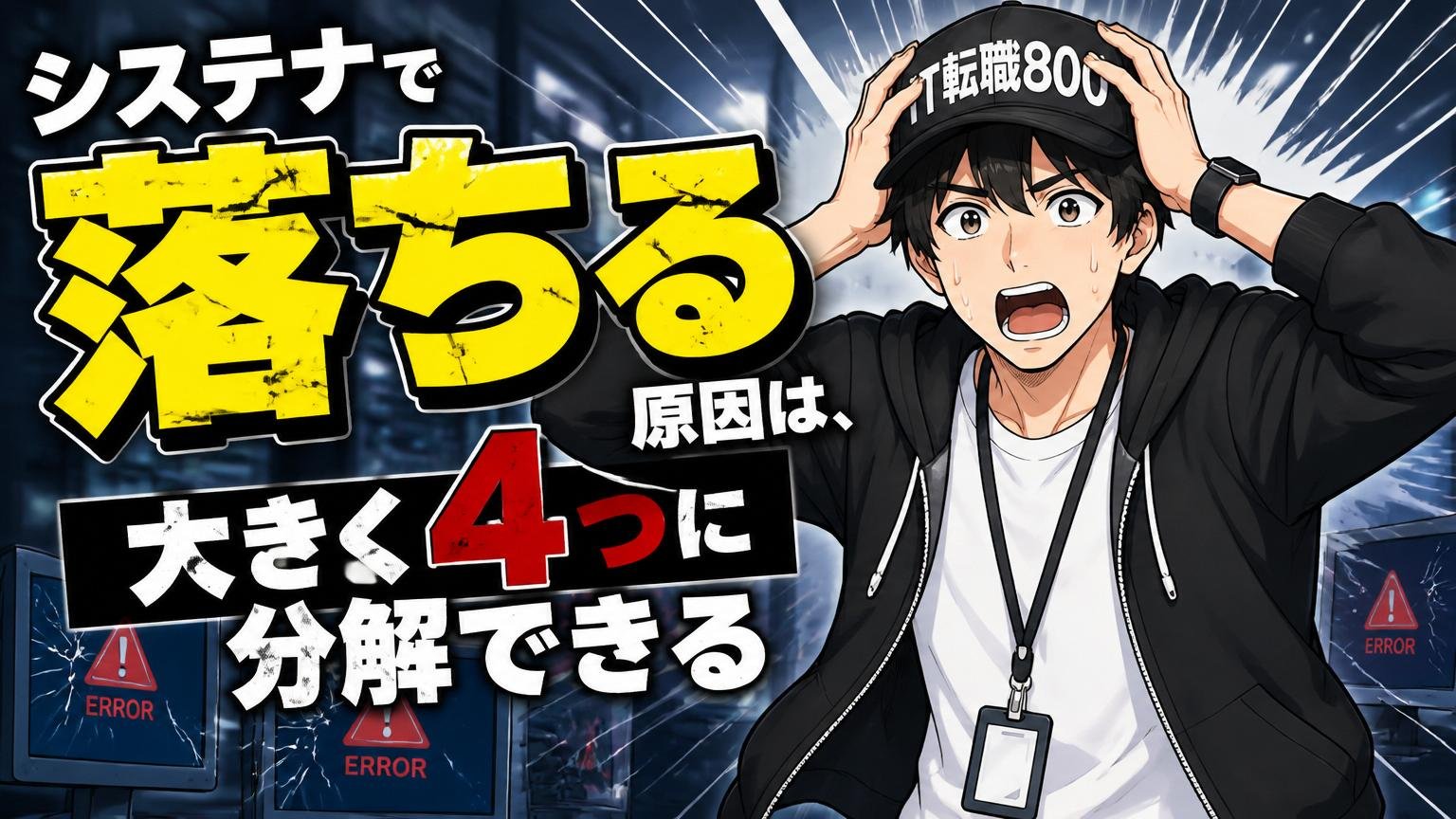 システナで落ちる原因は、大きく4つに分解できる