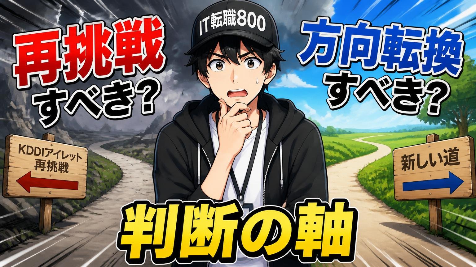 KDDIアイレットに再挑戦すべき？方向転換すべき？判断の軸