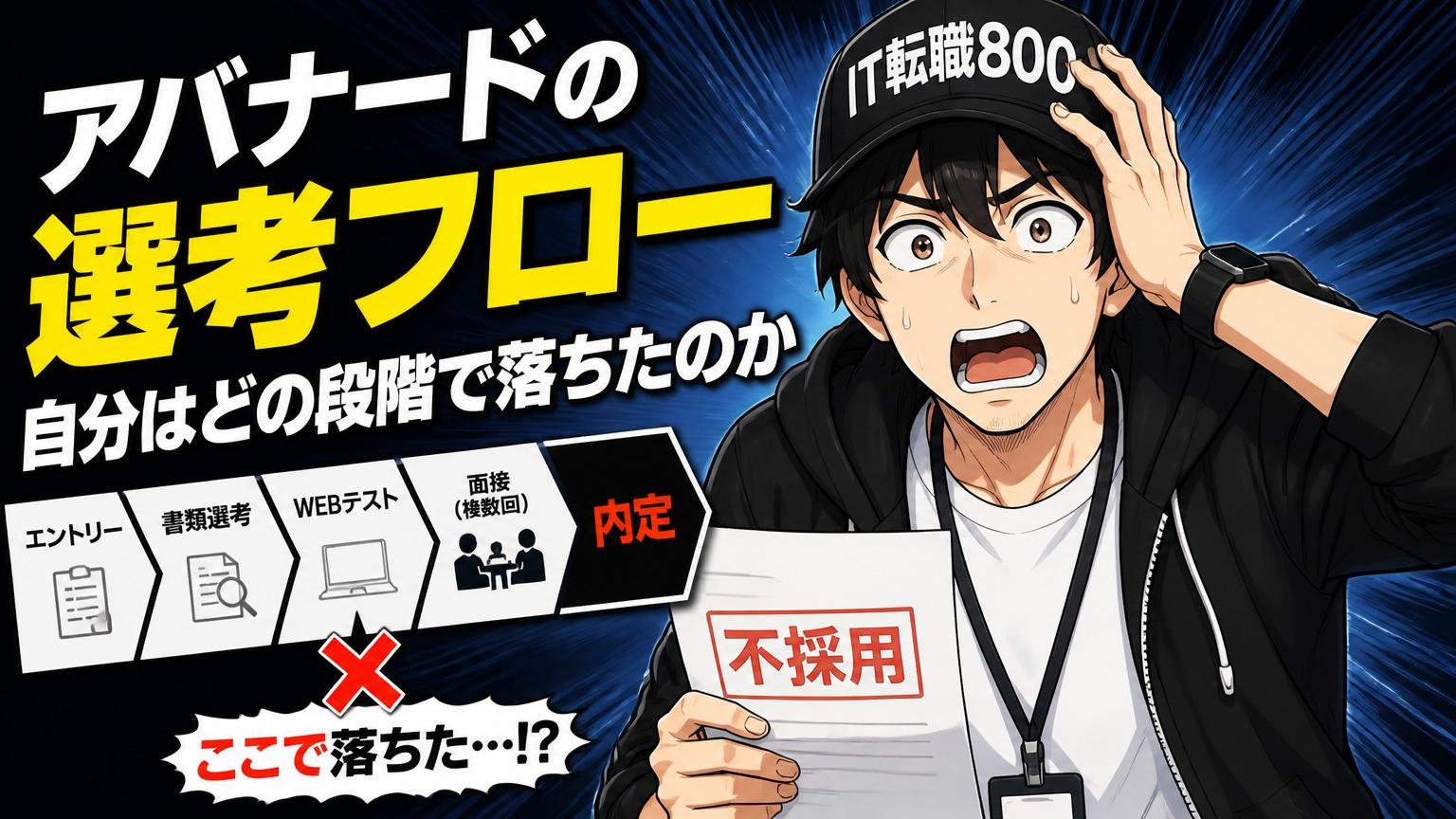 アバナードの選考フロー｜自分はどの段階で落ちたのか