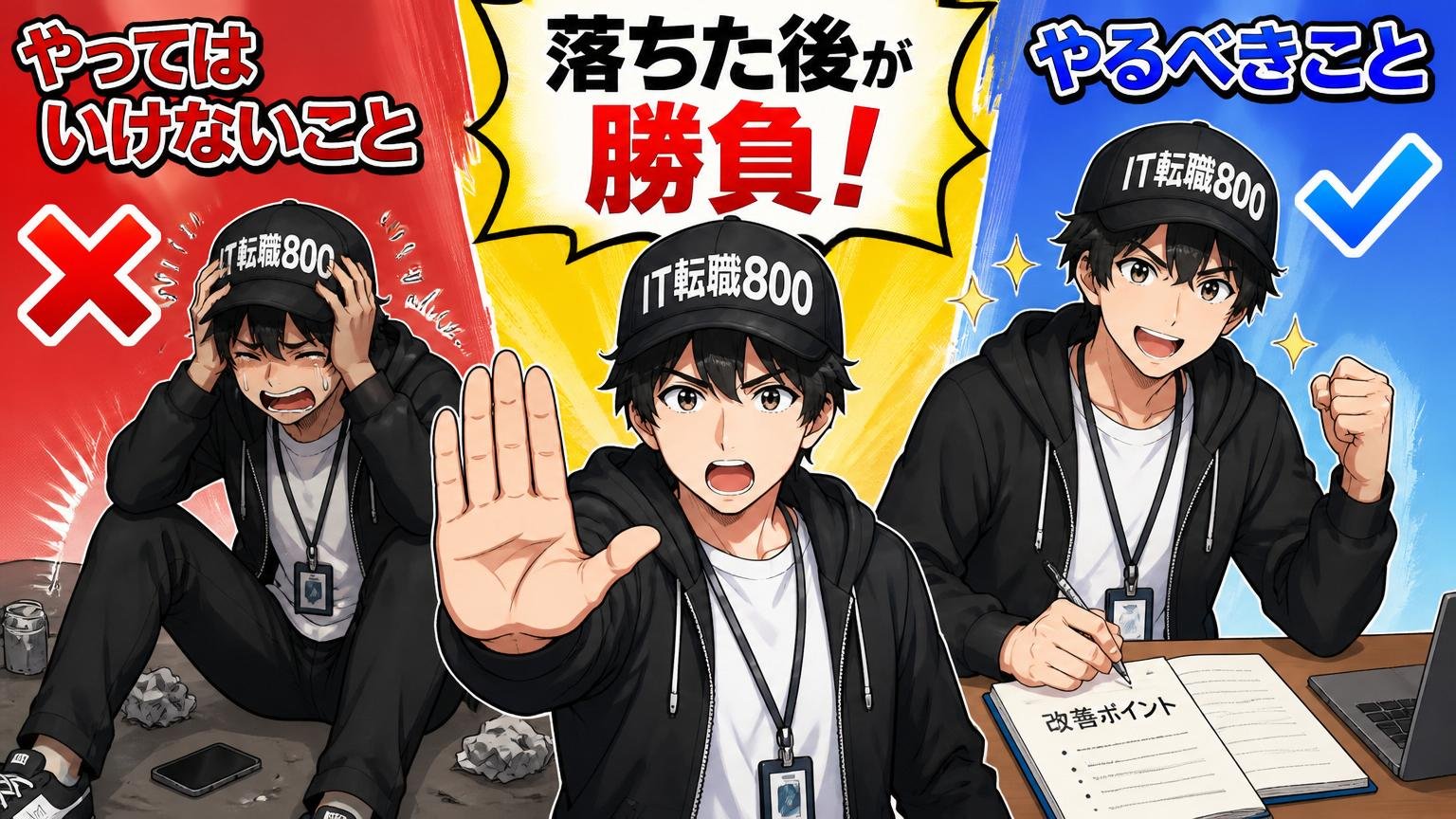 落ちた後にやってはいけないこと・やるべきこと