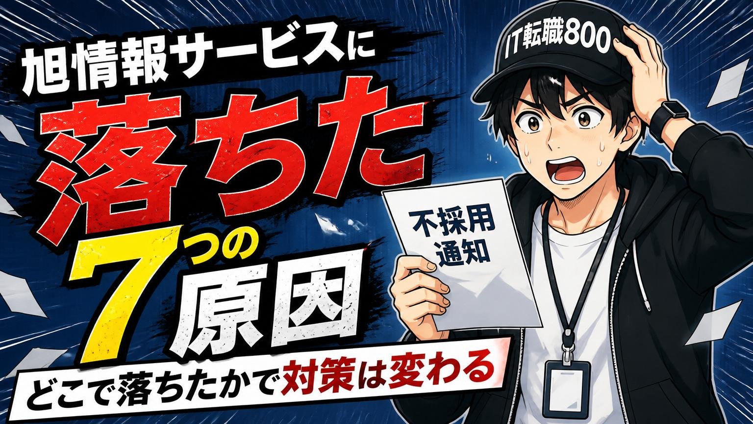 旭情報サービスに落ちた7つの原因｜どこで落ちたかで対策は変わる