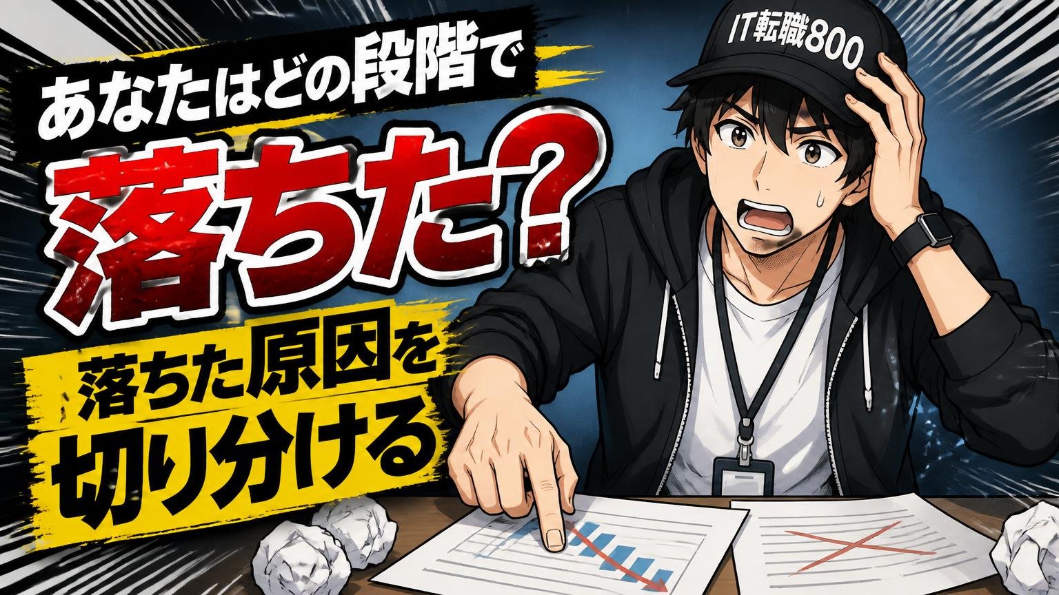 あなたはどの段階で落ちた？落ちた原因を切り分ける