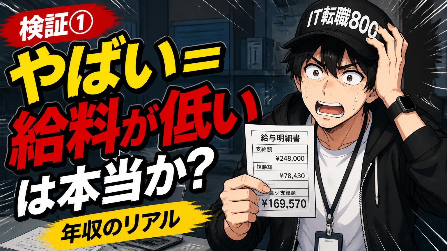 検証①:「やばい=給料が低い」は本当か?年収のリアル
