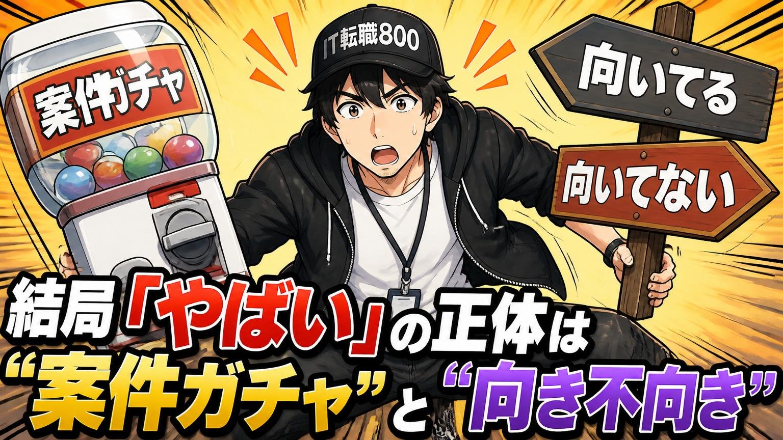 結局「やばい」の正体は“案件ガチャ”と“向き不向き”だった