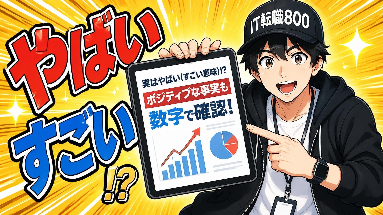 実は「やばい（すごい意味）」？ポジティブな事実も数字で確認する