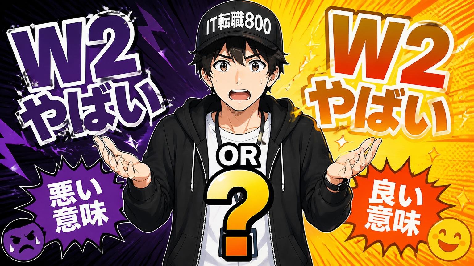 「W2 やばい」の中身を分解:悪い意味と良い意味どっちなのか
