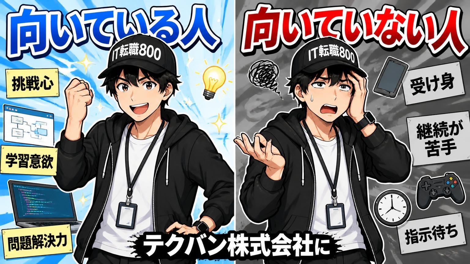 テクバン株式会社に向いている人・向いていない人