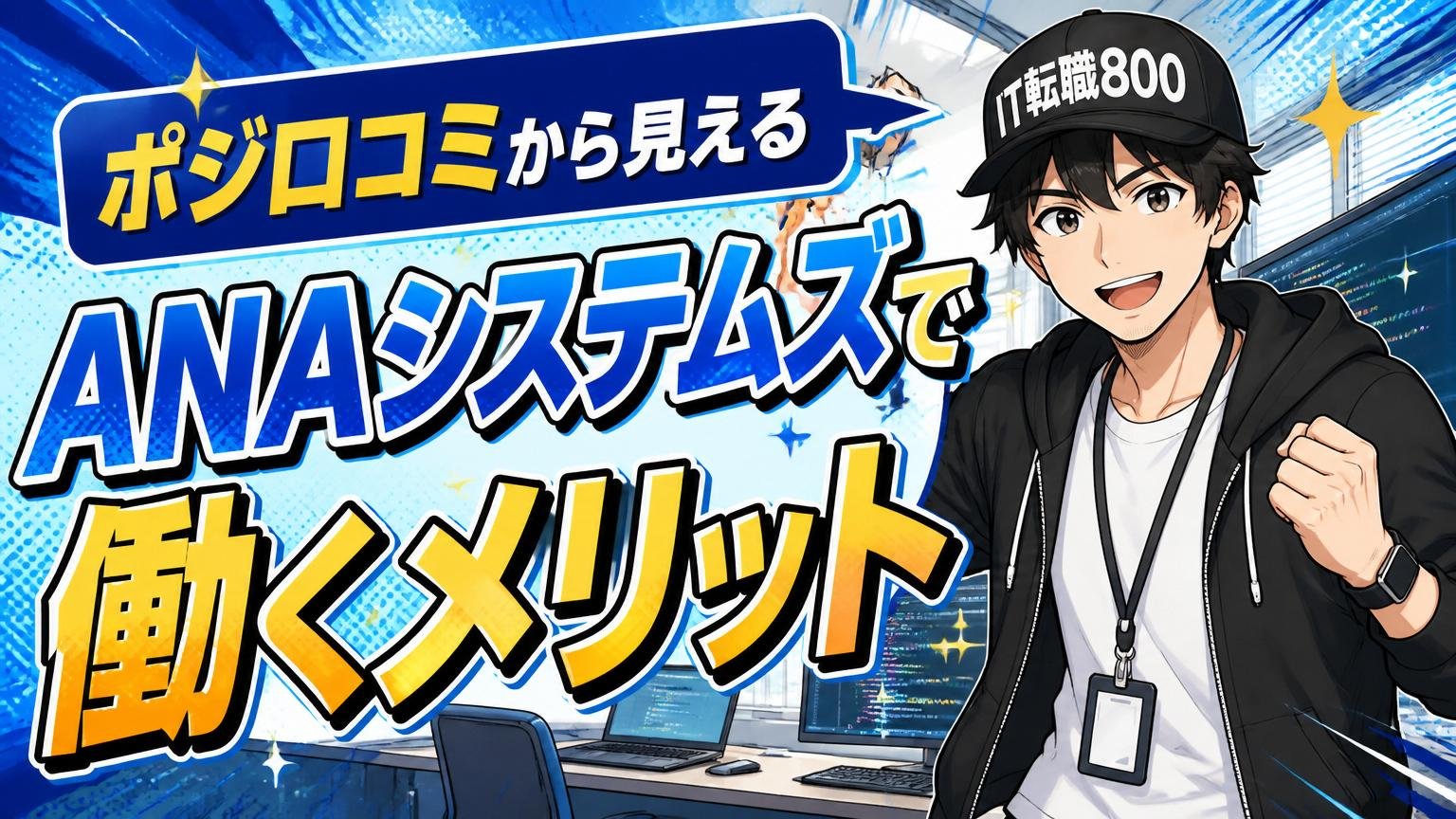 ポジ口コミから見える「ANAシステムズで働くメリット」