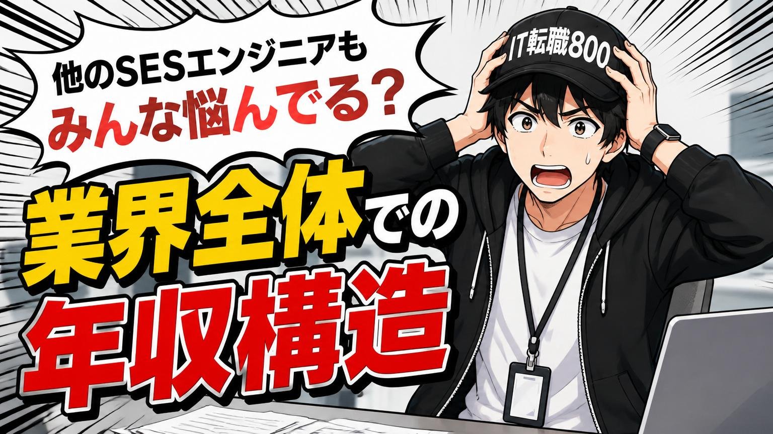 他のSESエンジニアもみんな悩んでる?業界全体での年収構造