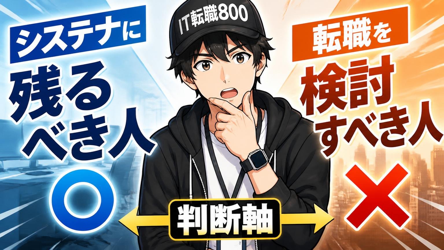 システナに残るべき人と転職を検討すべき人の判断軸