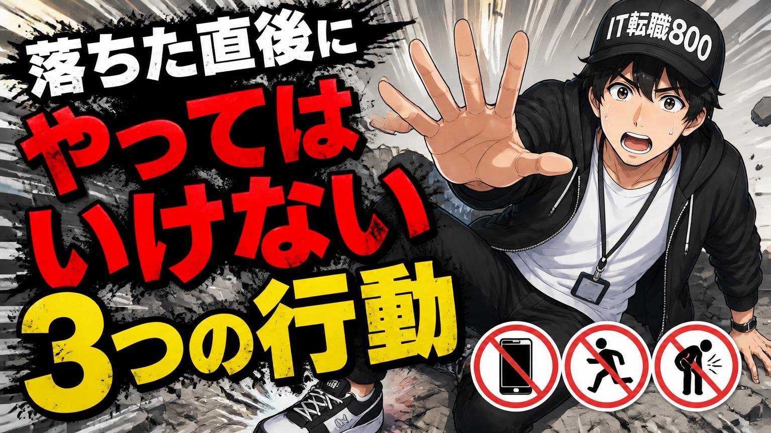 落ちた直後にやってはいけない3つの行動