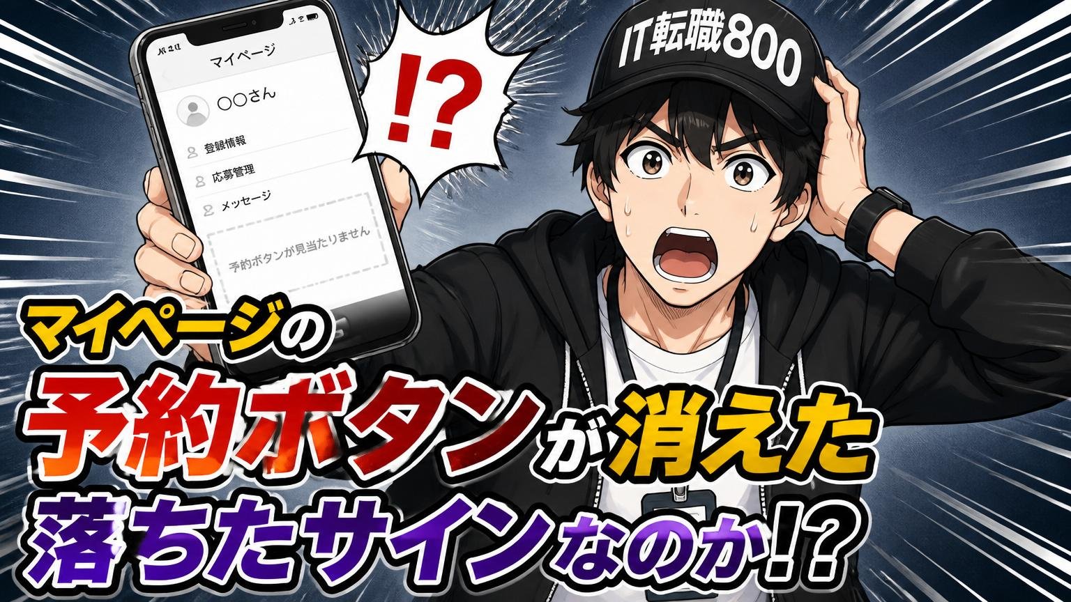 「マイページの予約ボタンが消えた」は落ちたサインなのか