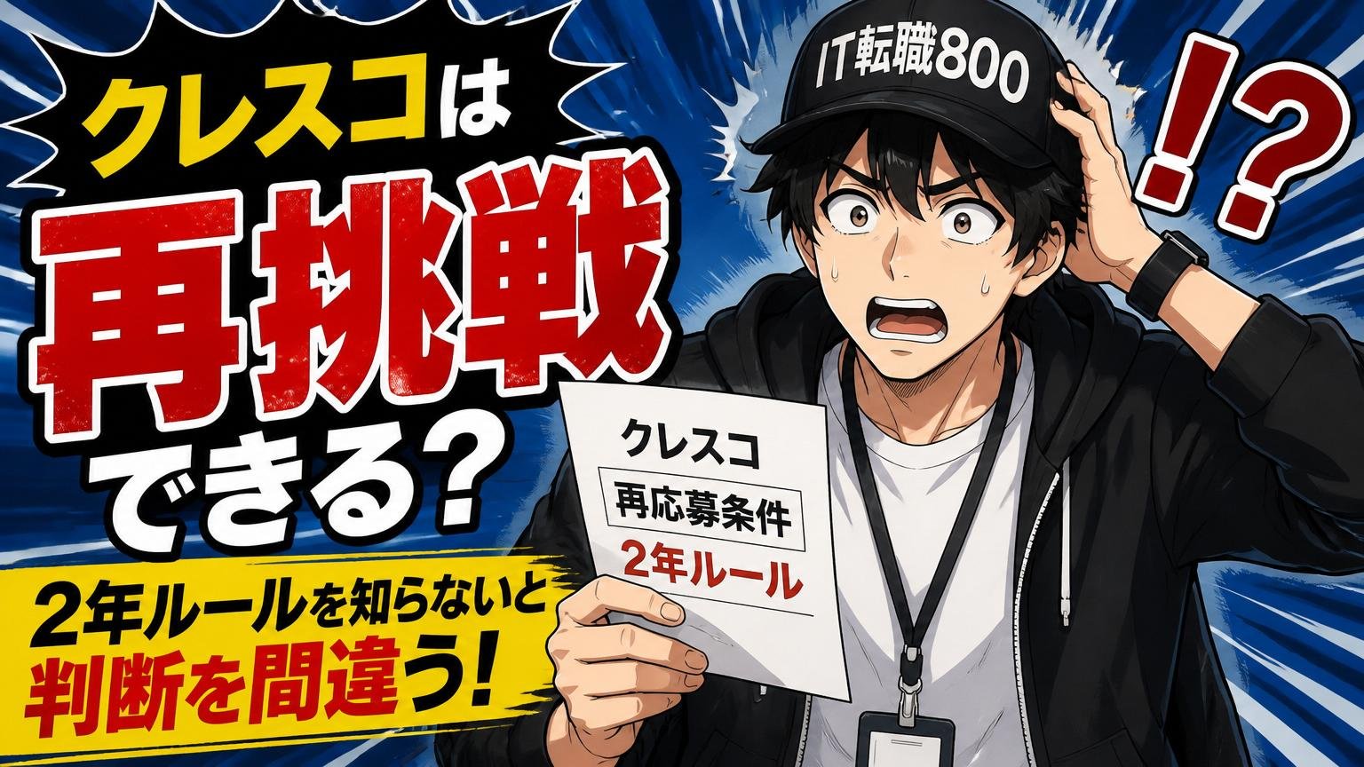 クレスコは再挑戦できる？2年ルールを知らないと判断を間違う