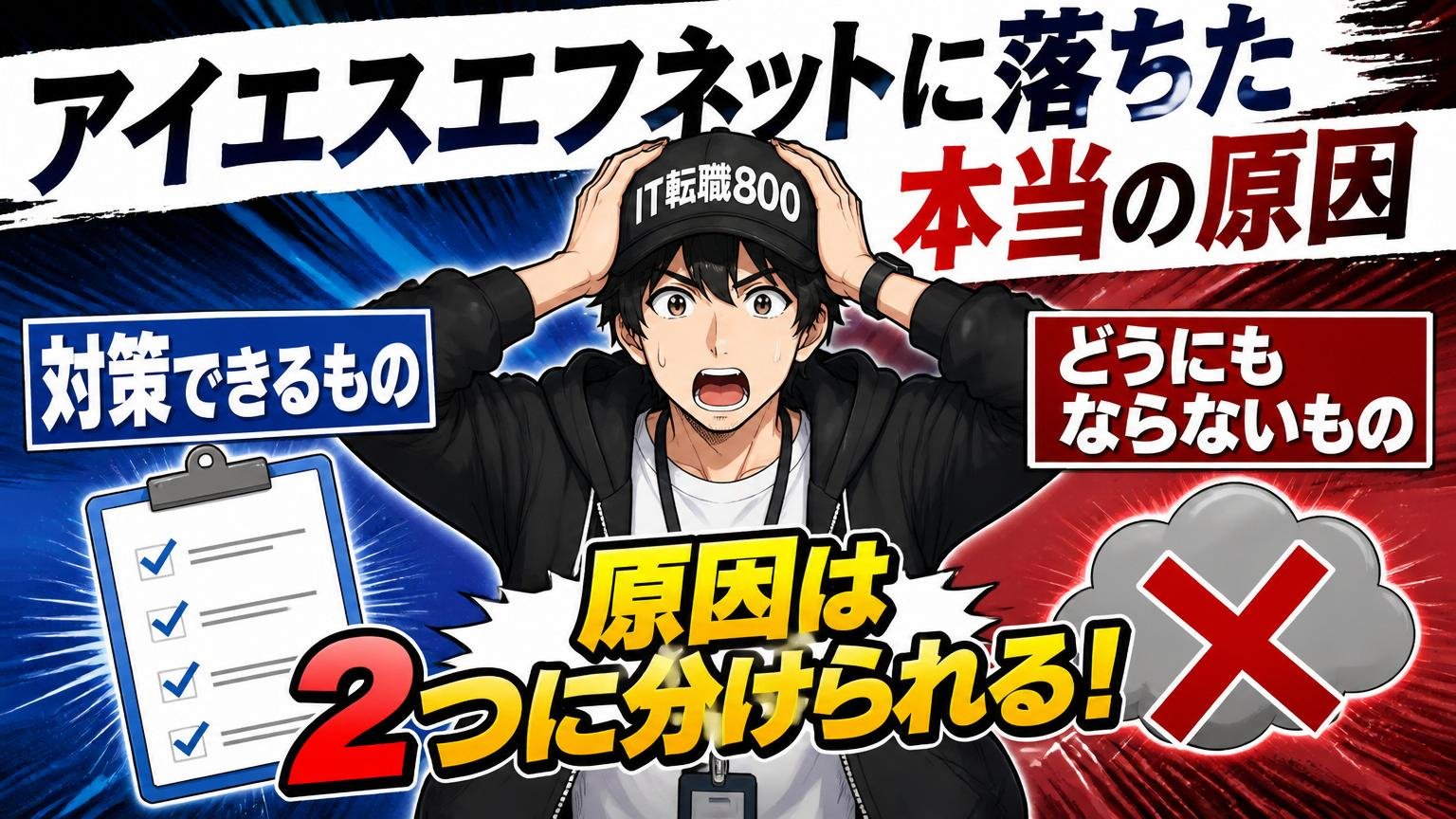 アイエスエフネットに落ちた本当の原因｜「対策できるもの」と「どうにもならないもの」に分ける