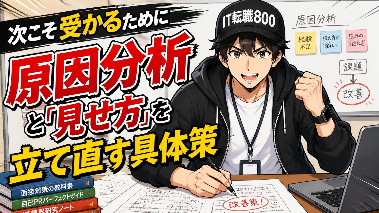 次こそ受かるために|原因分析と「見せ方」を立て直す具体策