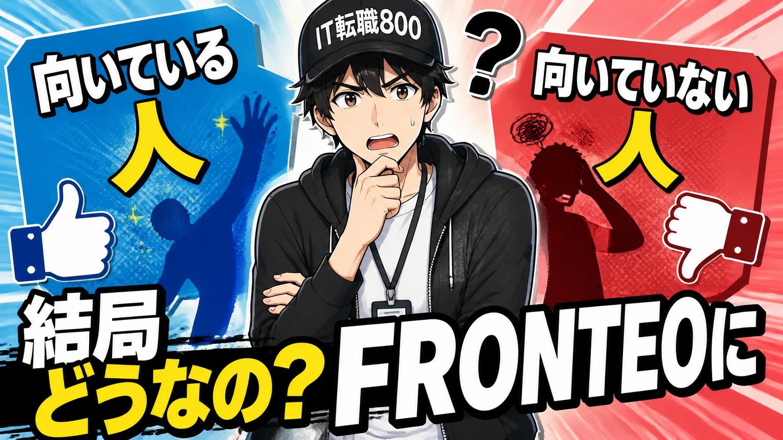 結局どうなの?FRONTEOに「向いている人・向いていない人」