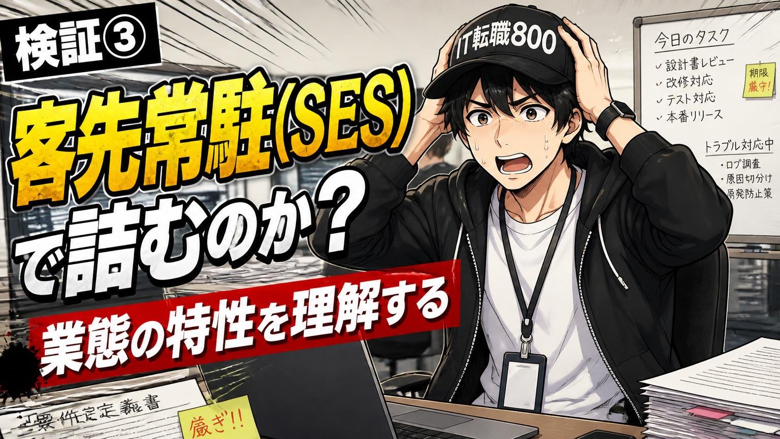 【検証③】客先常駐（SES）で詰むのか？業態の特性を理解する