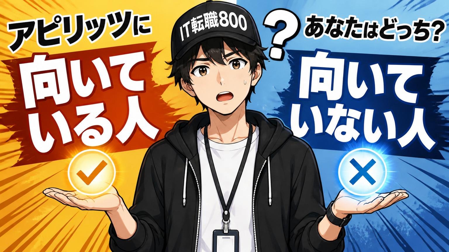 あなたはどっち？ アピリッツに「向いている人／向いていない人」