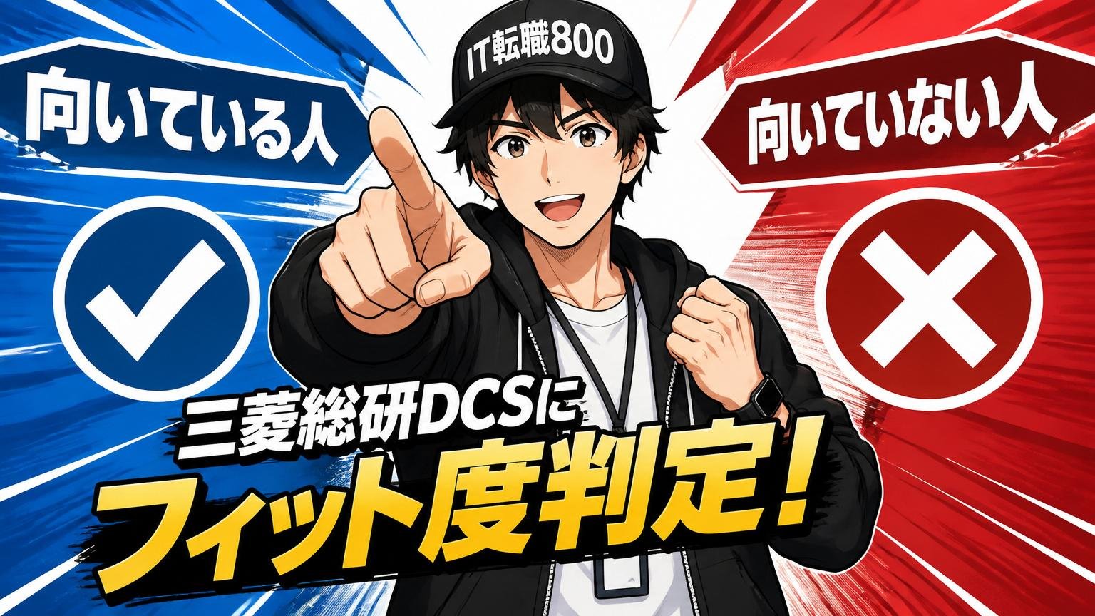 三菱総研DCSに「向いている人/向いていない人」フィット度判定