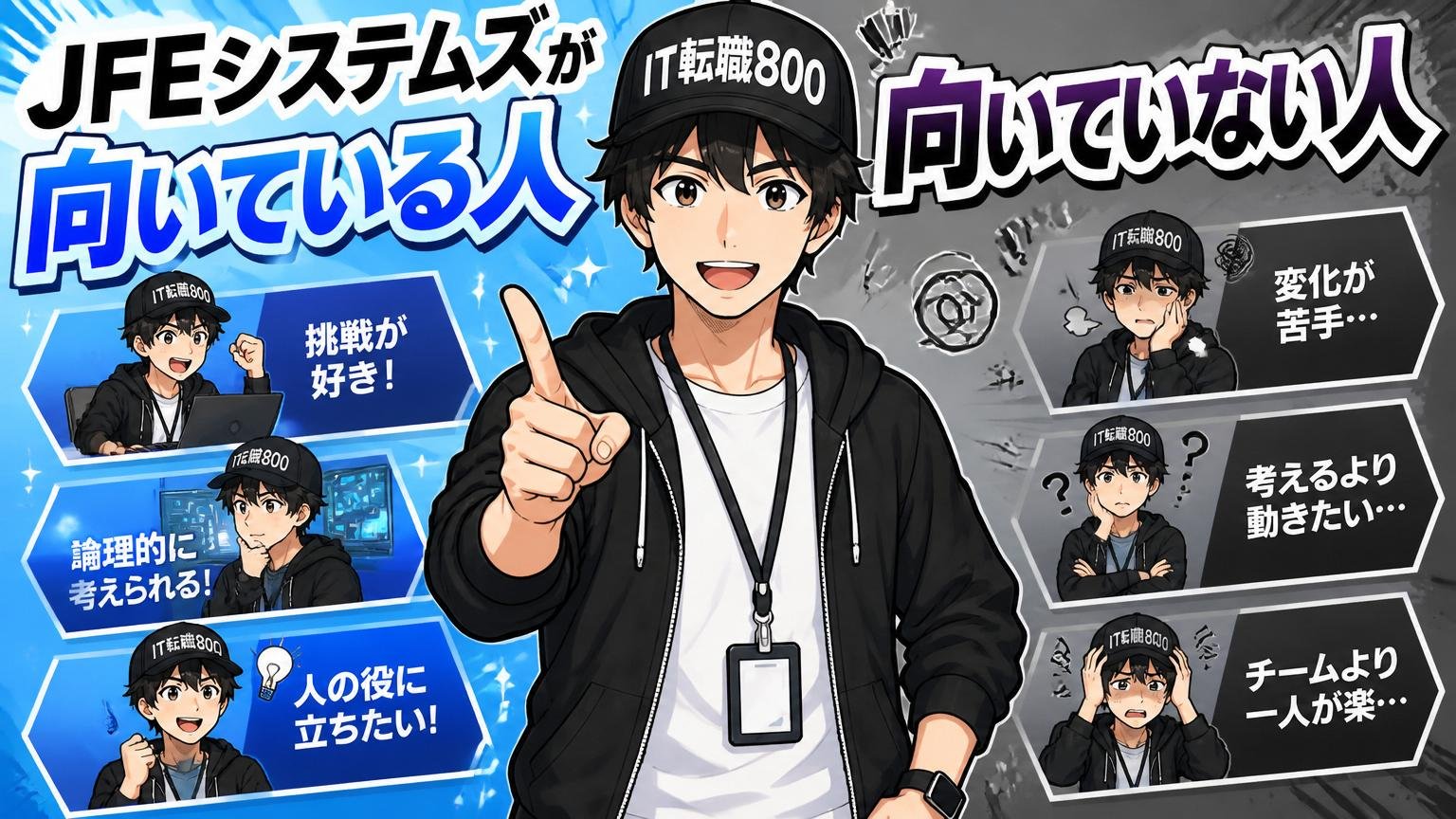 JFEシステムズが向いている人／向いていない人
