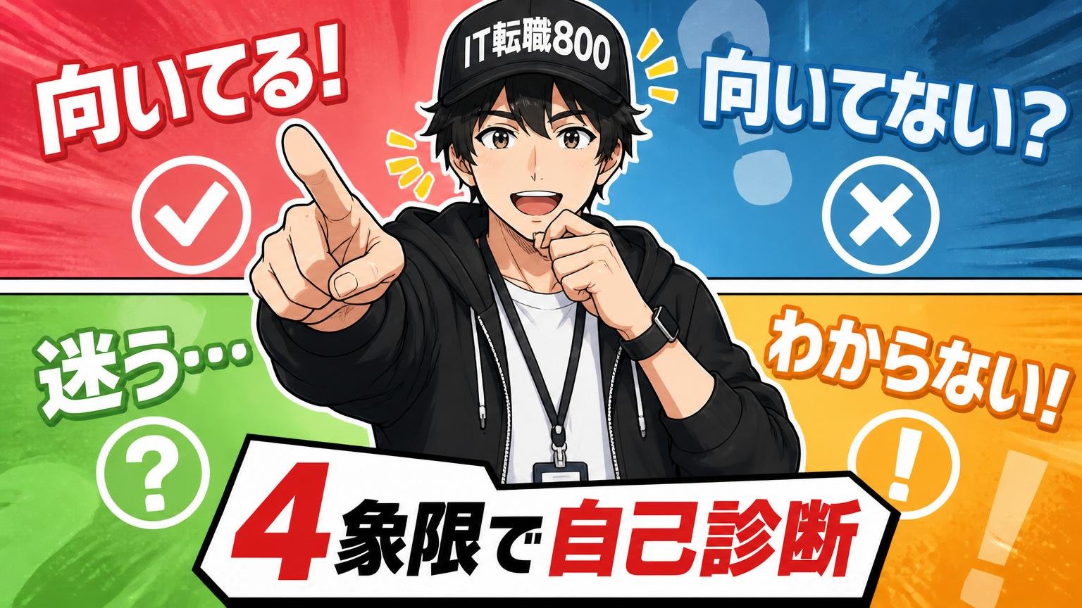 あなたは向いている?向いていない?【4象限で自己診断】