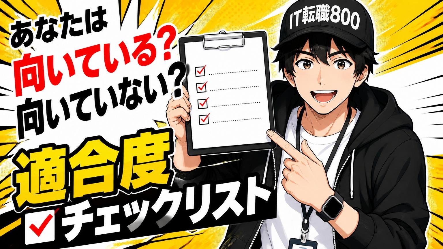 あなたは向いている？向いていない？適合度チェックリスト