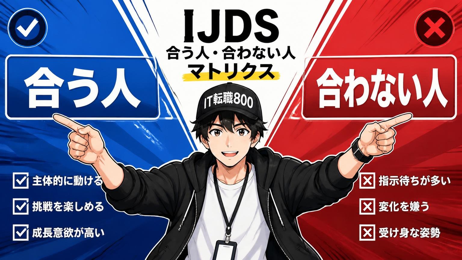 IJDSが「合う人」と「合わない人」を明確に分けるマトリクス