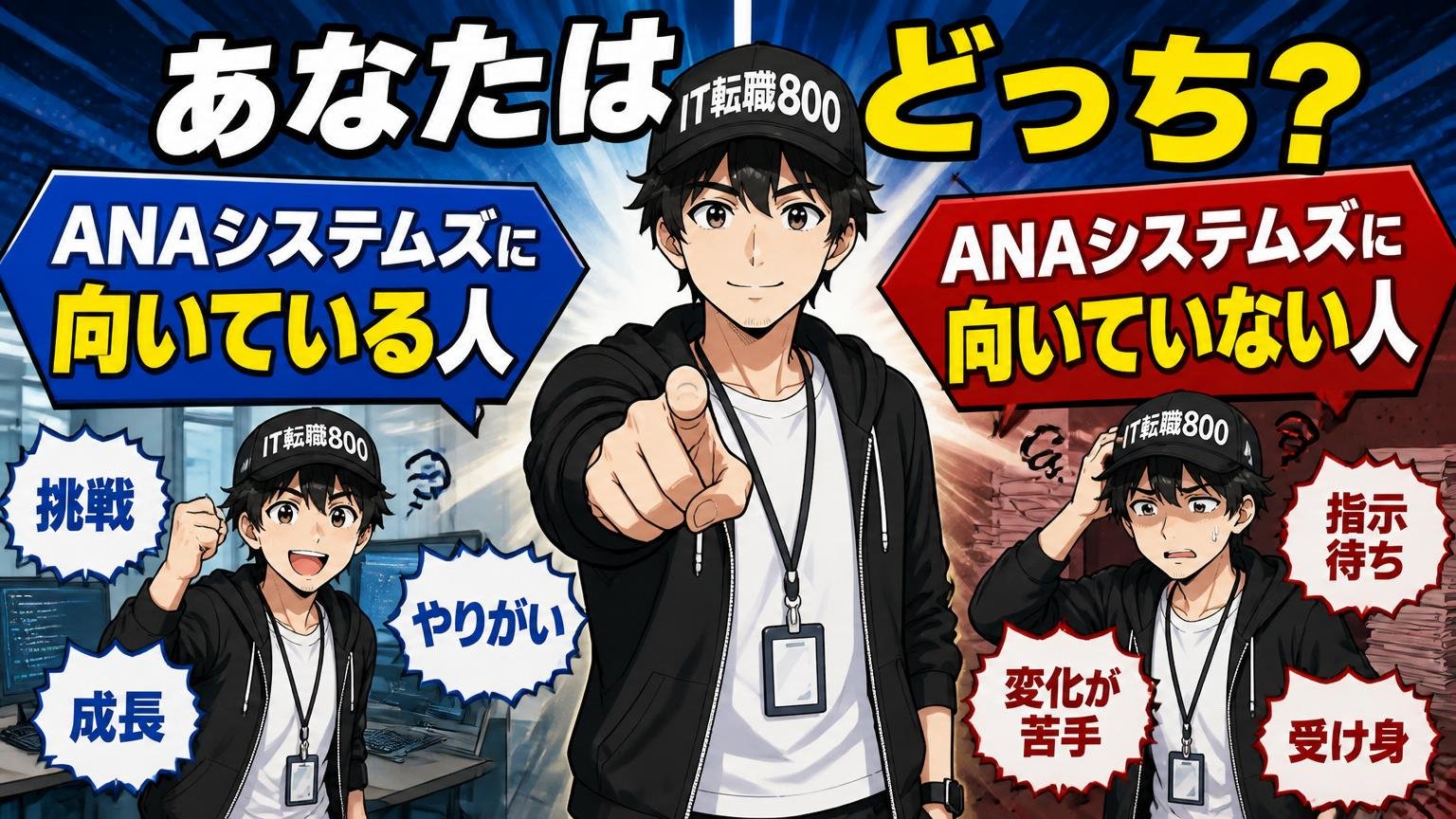 あなたはどっち？ANAシステムズに向いている人／向いていない人