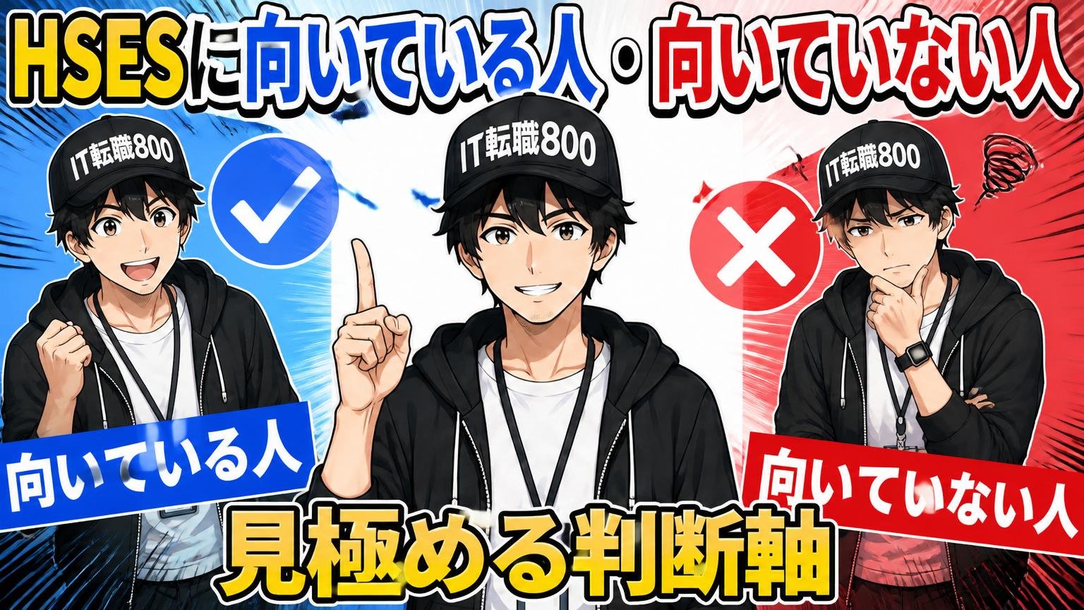 HSESに「向いている人」と「向いていない人」を見極める判断軸
