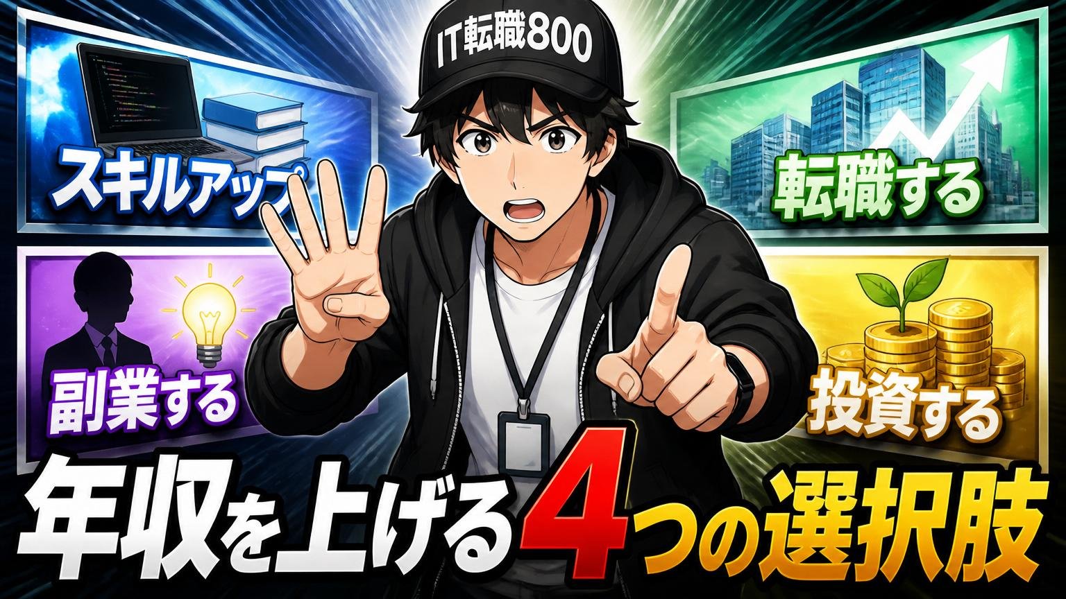 年収を上げる4つの選択肢を冷静に比較する
