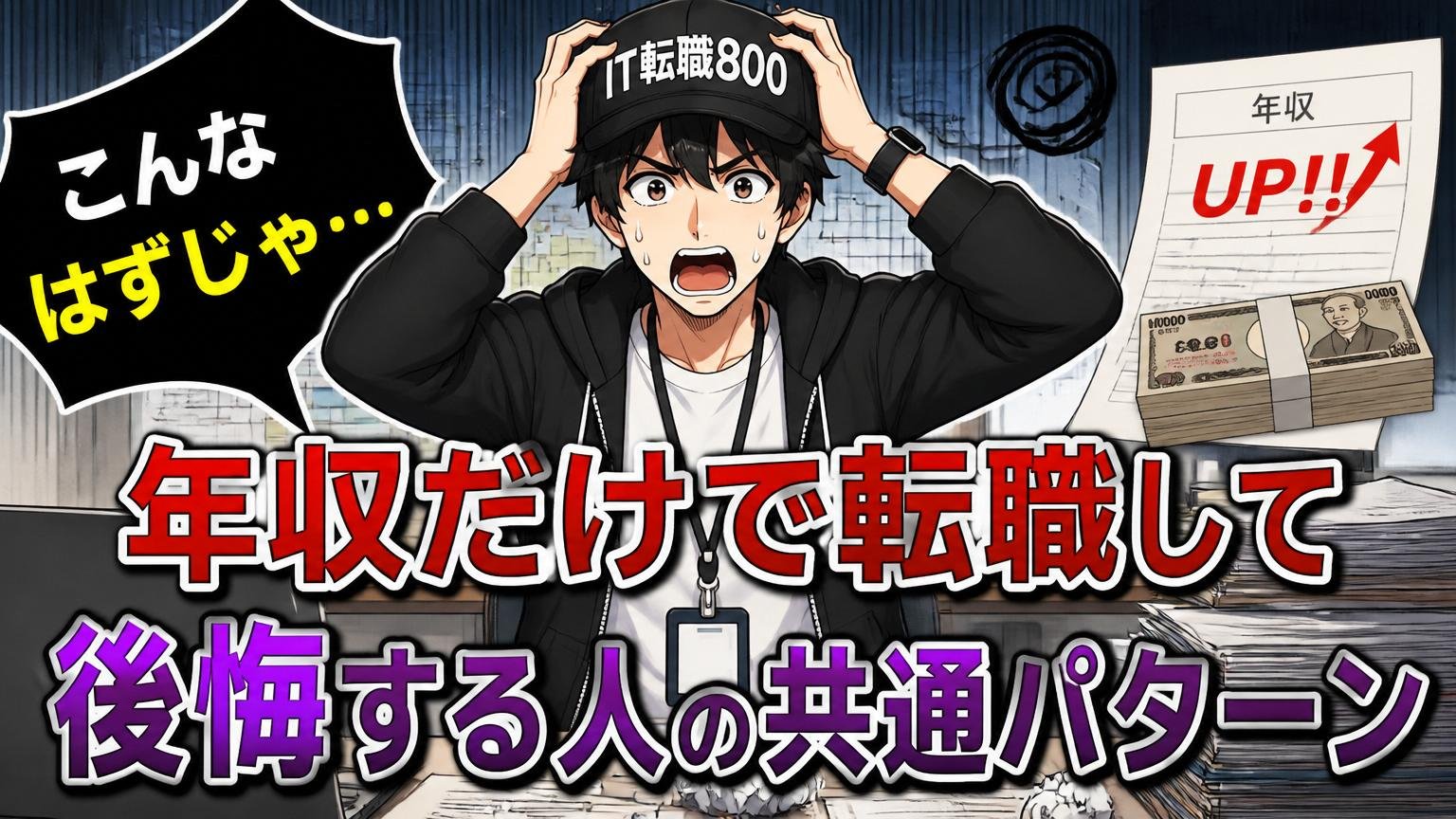 年収だけで転職して後悔する人の、共通パターン
