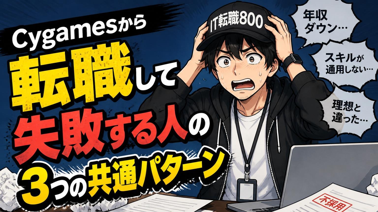 Cygamesから転職して失敗する人の3つの共通パターン