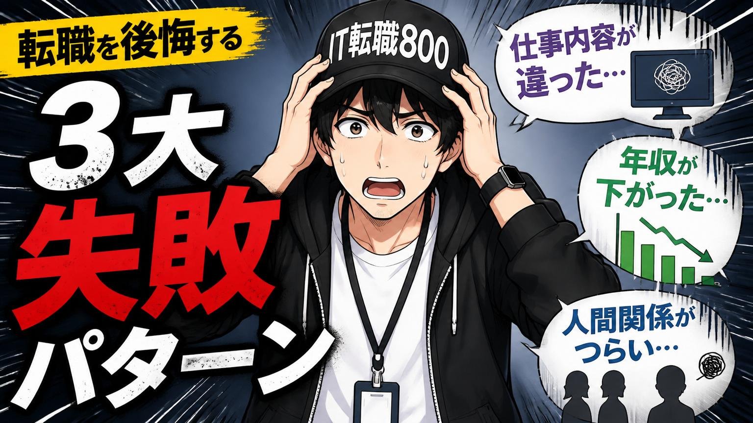 転職を後悔する人の3大失敗パターン