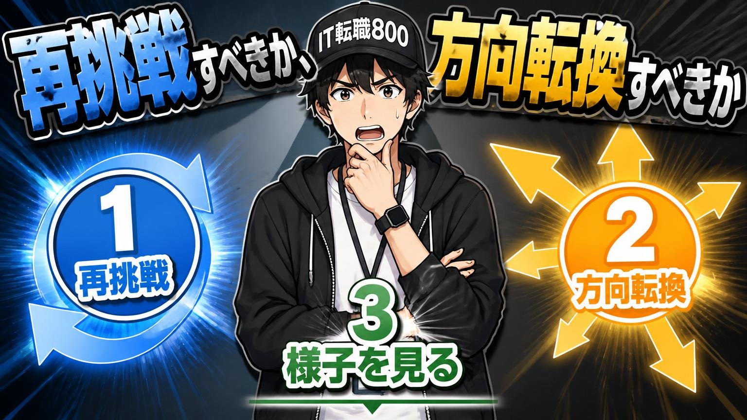 再挑戦すべきか、方向転換すべきか【3つの選択肢を整理】