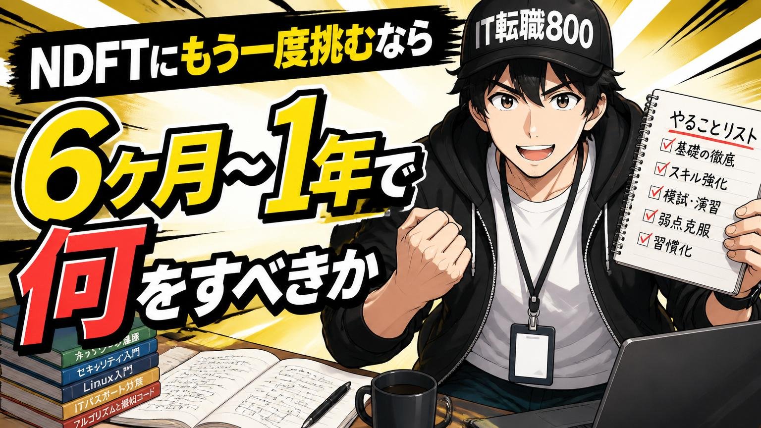NDFTにもう一度挑むなら、6ヶ月〜1年で何をすべきか