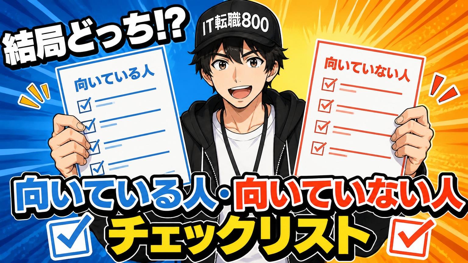結局どっち?向いている人・向いていない人チェックリスト