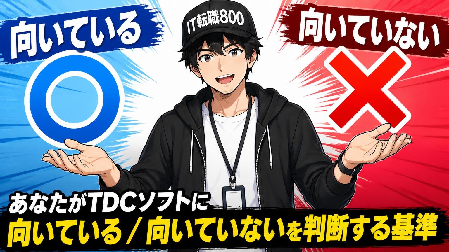 あなたがTDCソフトに「向いている/向いていない」を判断する基準