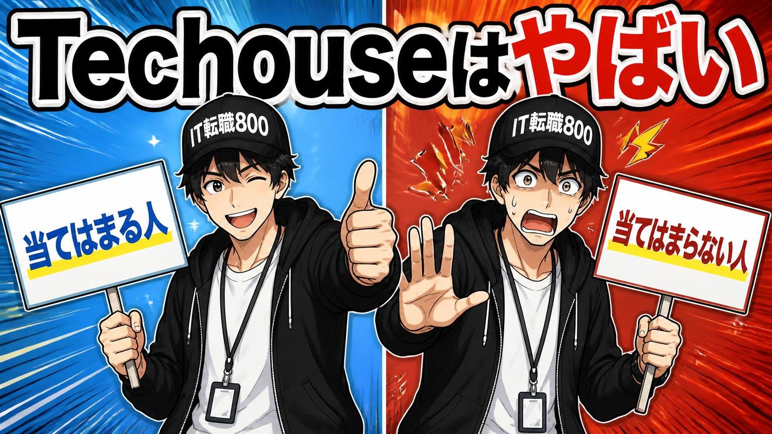 「Techouseはやばい」が当てはまる人・当てはまらない人