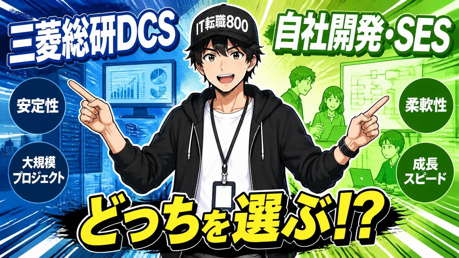 三菱総研DCSと自社開発・SESの違い ― 業界ポジショニング