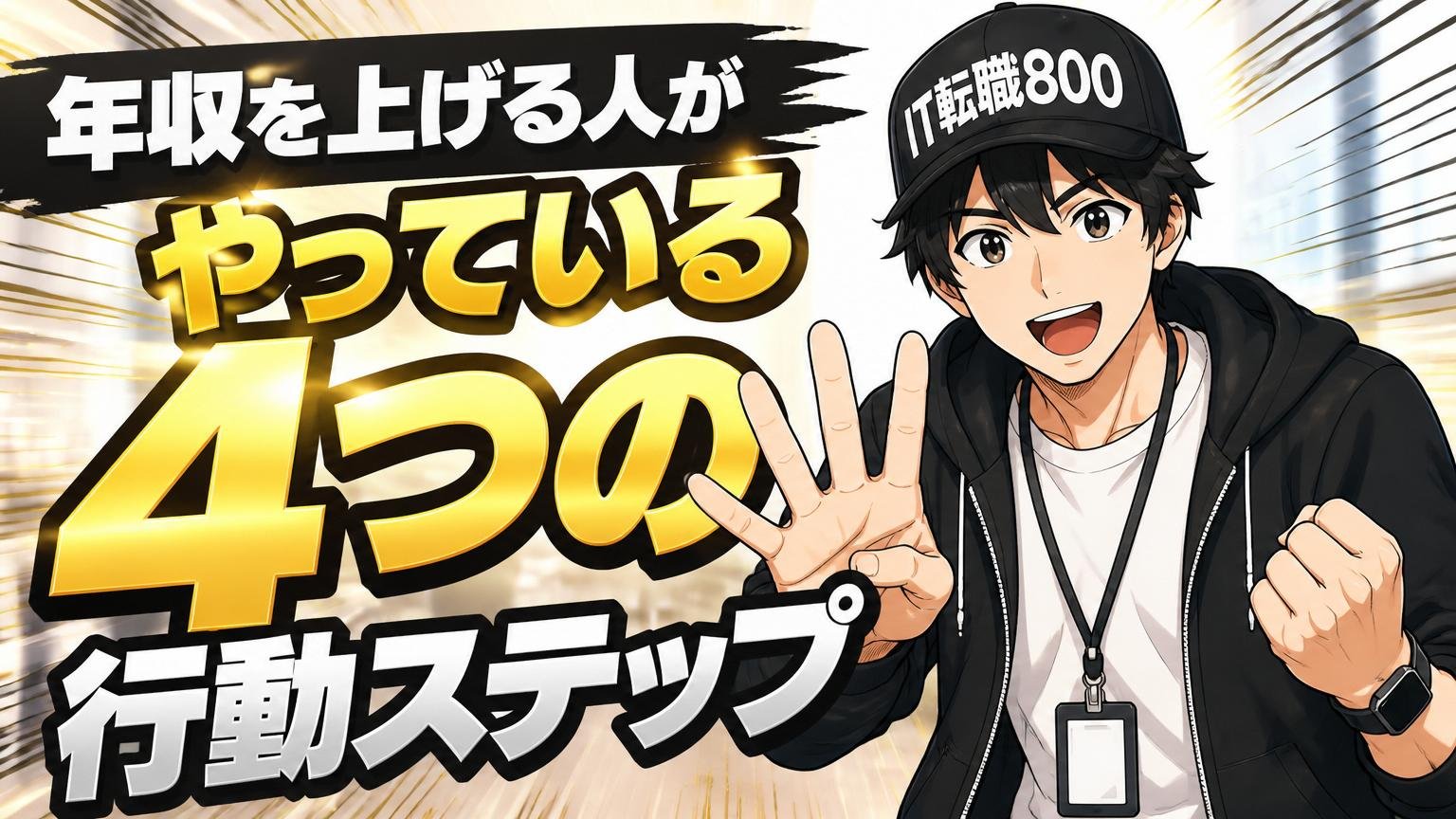 年収を上げる人がやっている4つの行動ステップ