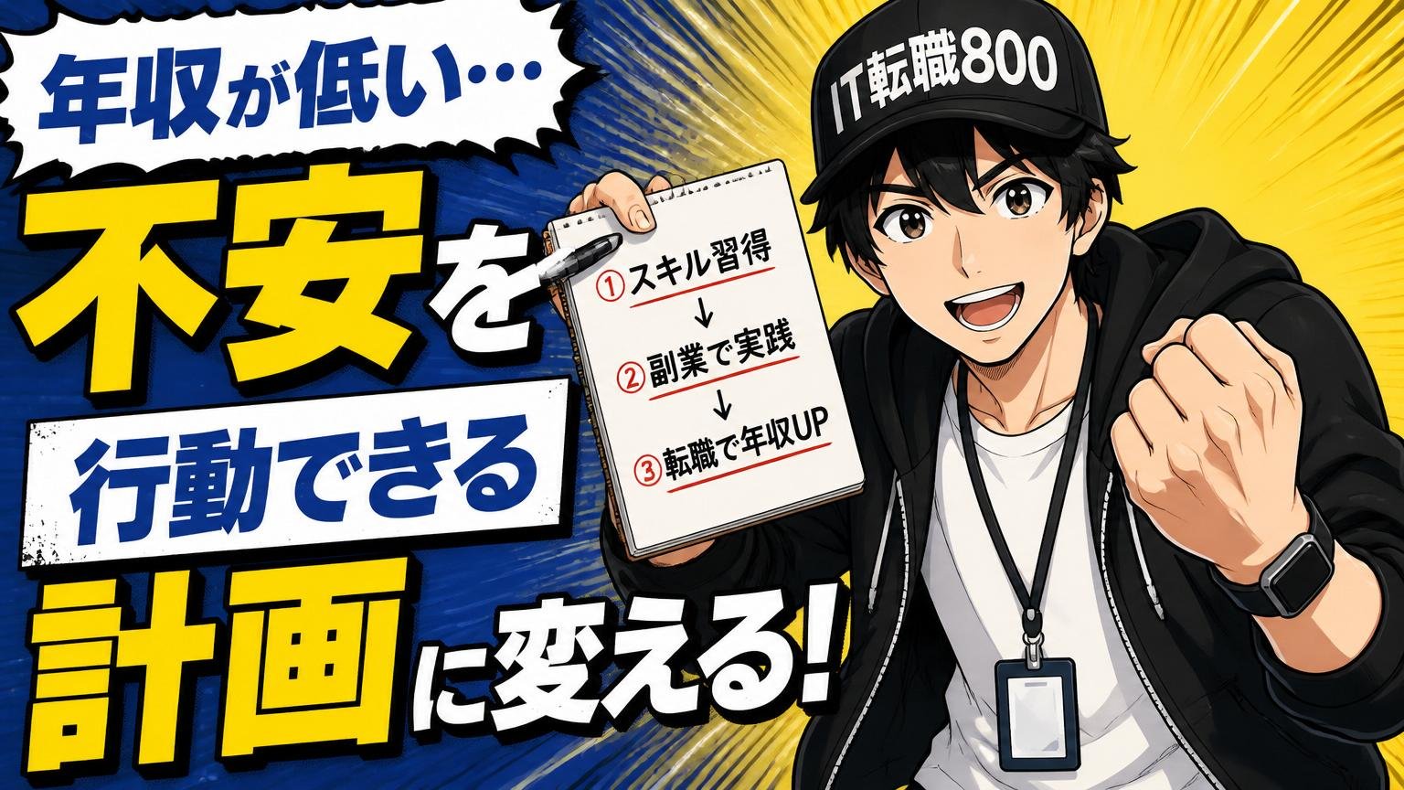 「年収が低い」という不安を、行動できる計画に変えるために