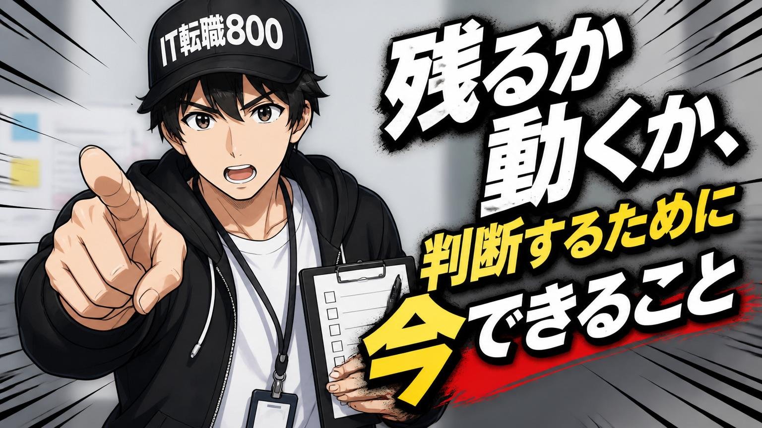 残るか動くか、判断するために「今」できること
