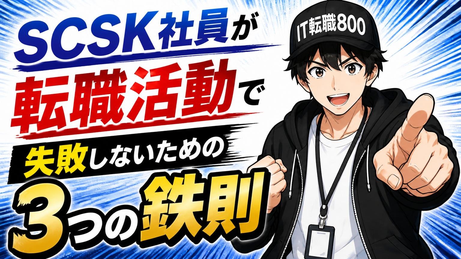 SCSK社員が転職活動で失敗しないための3つの鉄則