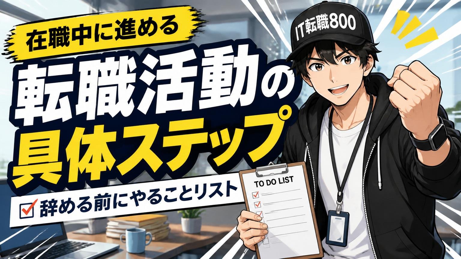 在職中に進める転職活動の具体ステップ｜辞める前にやることリスト