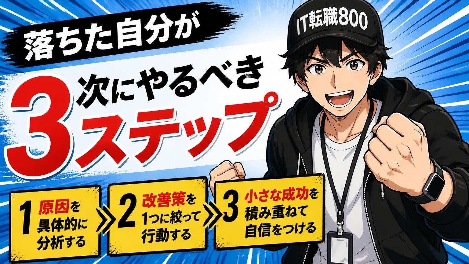 落ちた自分が次にやるべき具体的な3ステップ