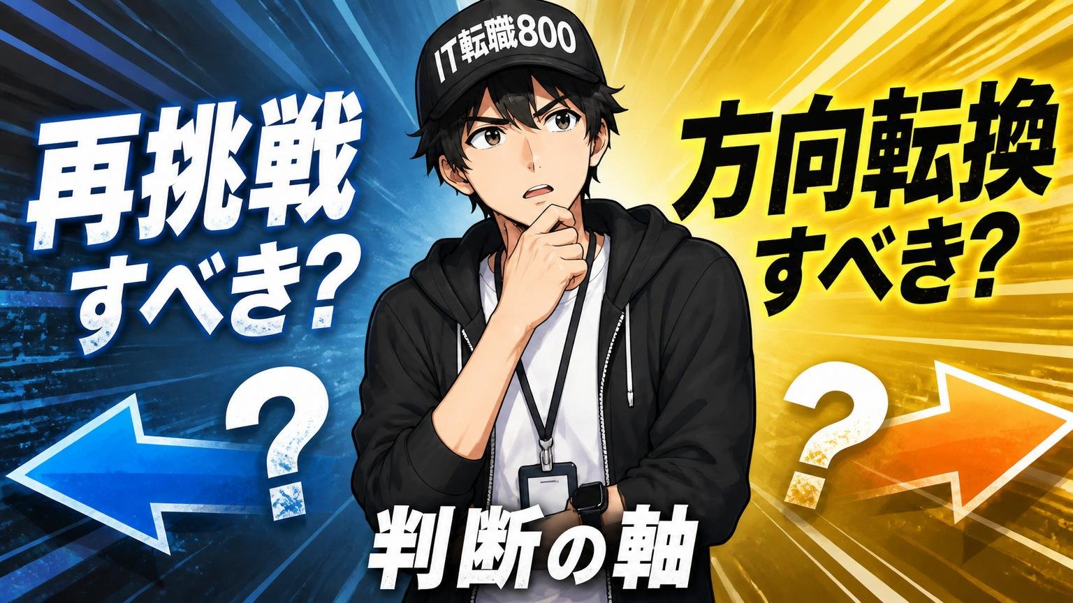 再挑戦すべき？方向転換すべき？判断の軸