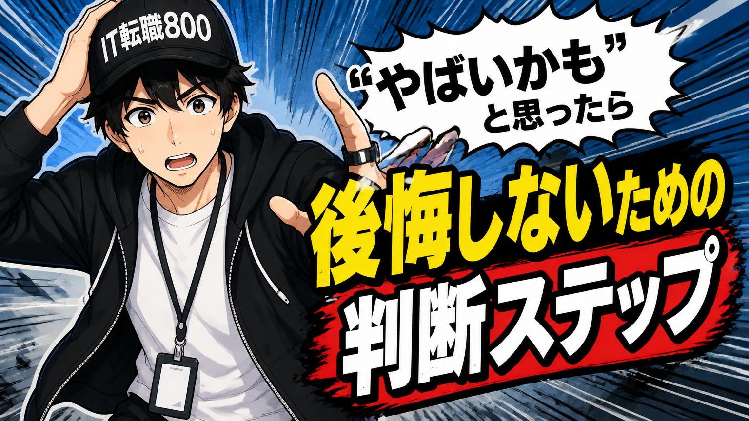 「やばいかも」と思ったら｜後悔しないための判断ステップ