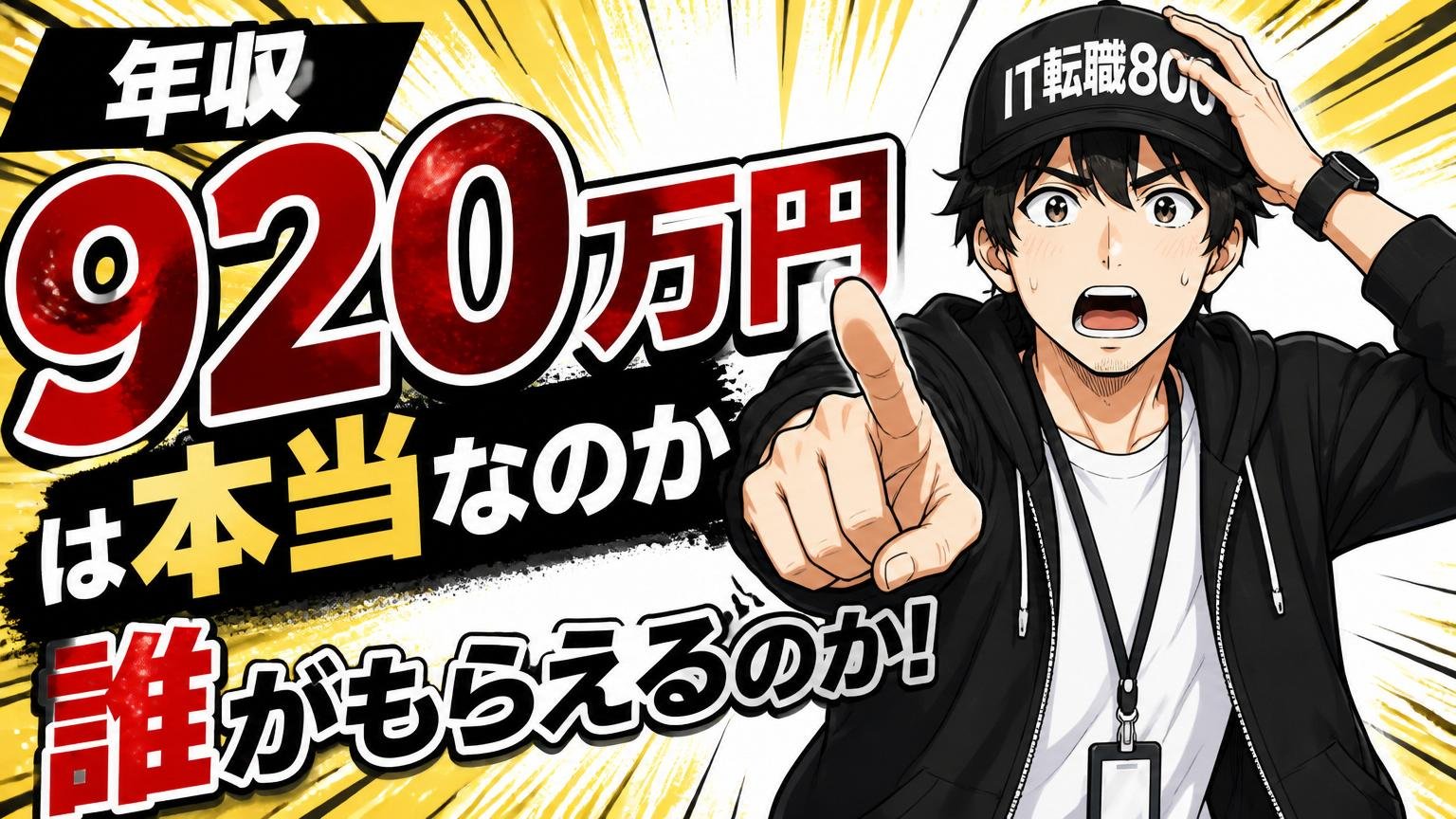 【軸⑤年収】920万円は本当なのか・誰がもらえるのか
